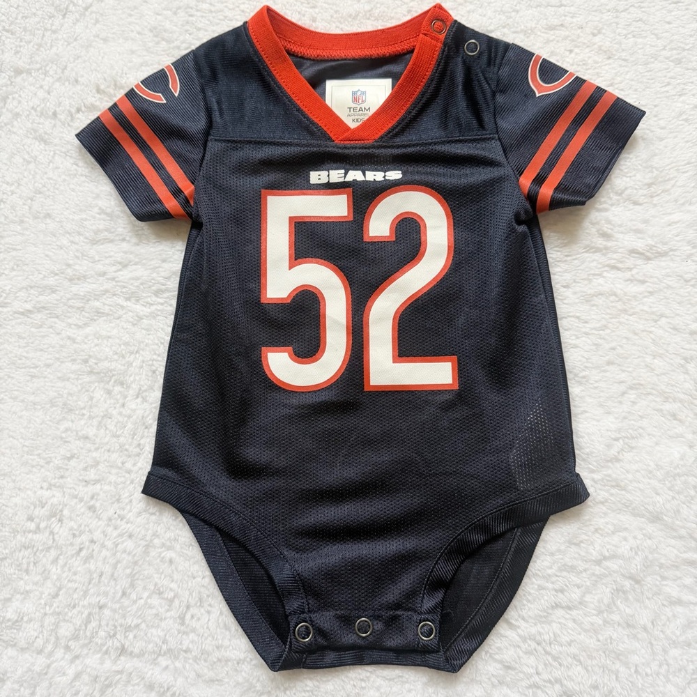 Chicago Bears NFL Football Onepiece Jersey #52 Khalil Mack Baby Infant 6-9 Month